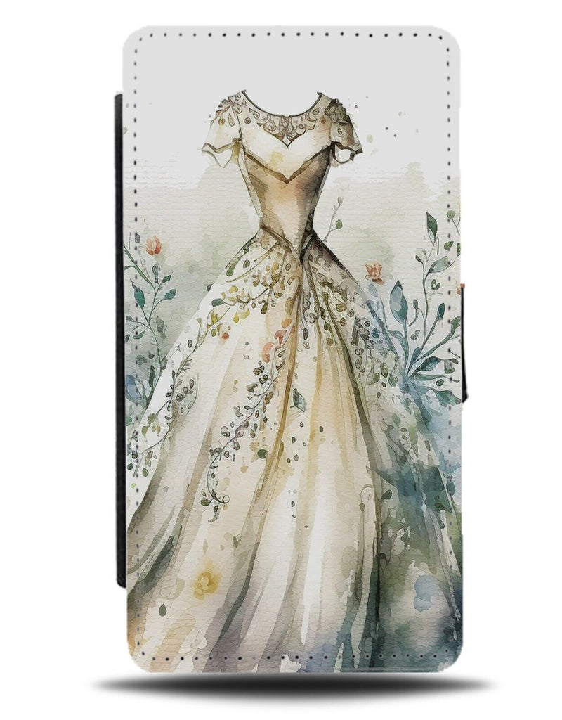 Classic Wedding Dress Flip Wallet Case Style Bridal Gown Style Day Woman's DG79