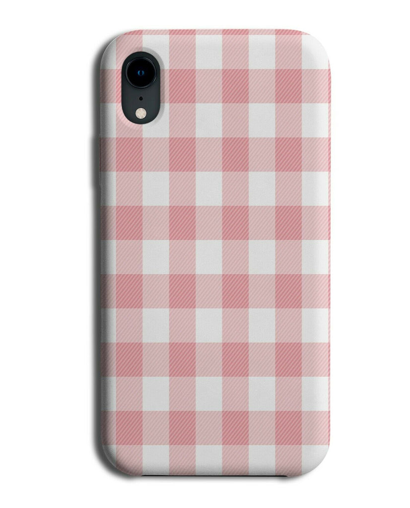 Light Pink Tartan Phone Case Cover Flannel Ginghan Sqaures Chequered E777