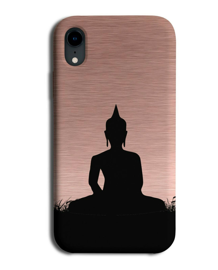 Buddha Silhouette Phone Case Cover Buddhist Statue Buddhism Rose Gold i671