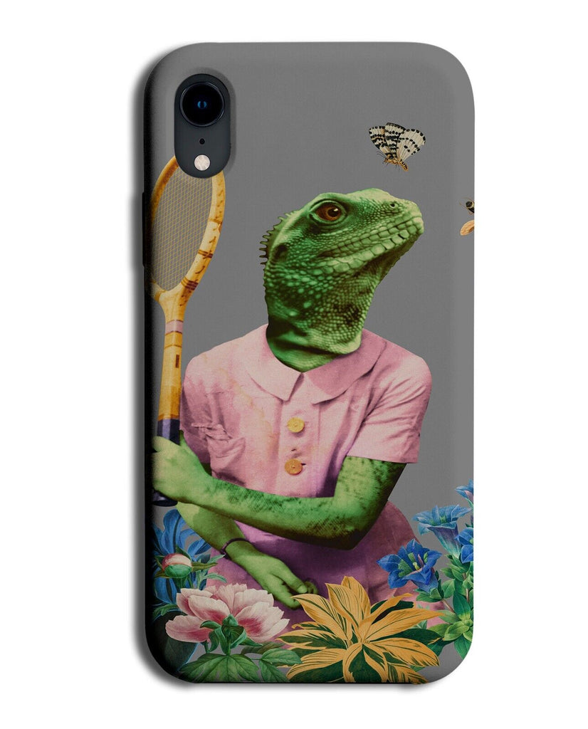 Lizard Tennis Player Phone Case Cover Fancy Posh Lizards Funny Playing Mens P703