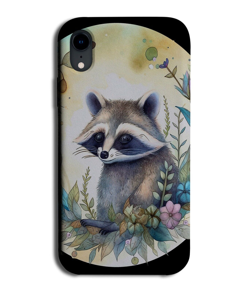 Floral Raccoon Phone Case Cover Raccoons Flowers Animal In Flower Wild CD26