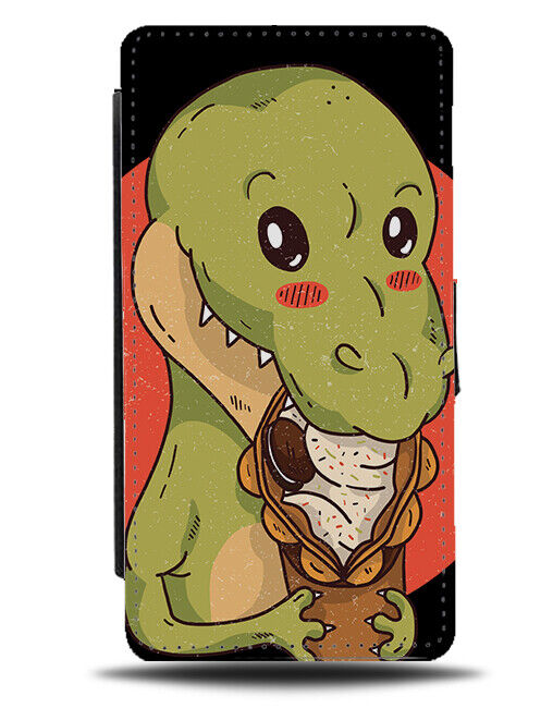 Dinosaur Ice Cream Cone Phone Cover Case Cute Puppydog Eyes Sad Burrito J211