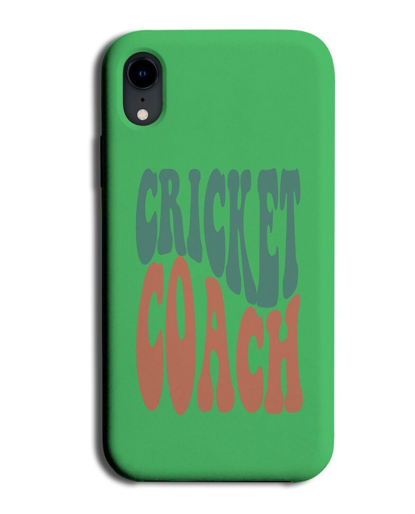 Cricket Coach Phone Case Cover Coaches Cricketer Player Green Mens Team CZ82