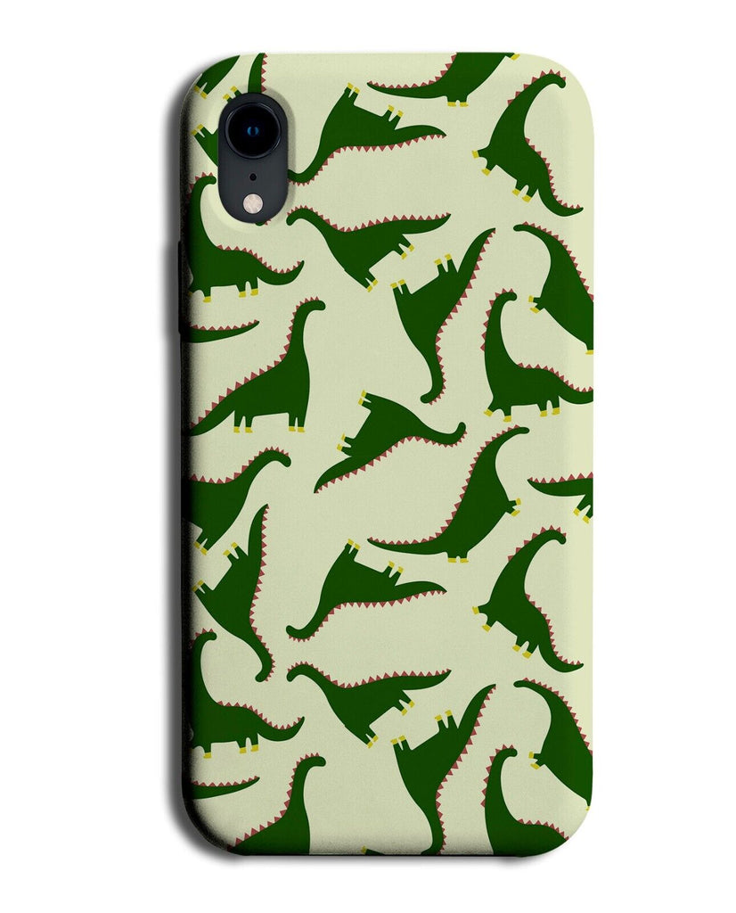 Childrens Dinosaurs Phone Case Cover Children's Childs Dinosaur Green Toy AH83