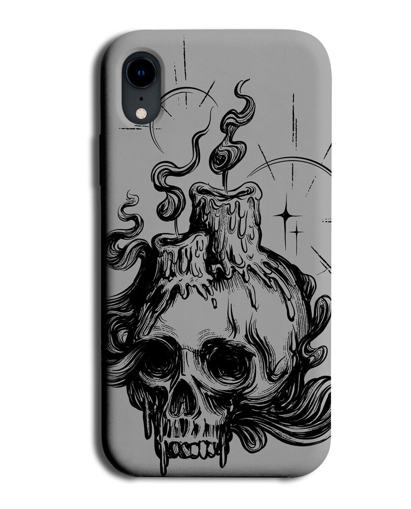 Gothic Skull With Candle Design Phone Case Cover Candles Skulls Goth Dark P042