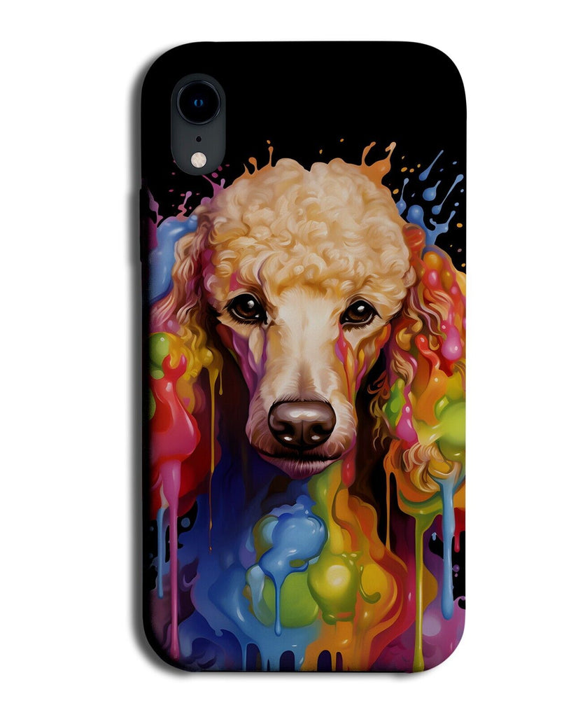 Colourful Poodle Dog Face Phone Case Cover Colour Splash Poodles Pop Art DF47