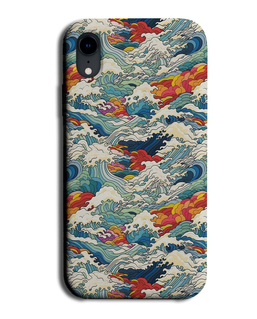 Japanese Waves Phone Case Cover Japan Wave Ocean Sea Oriental Style Asian DD26