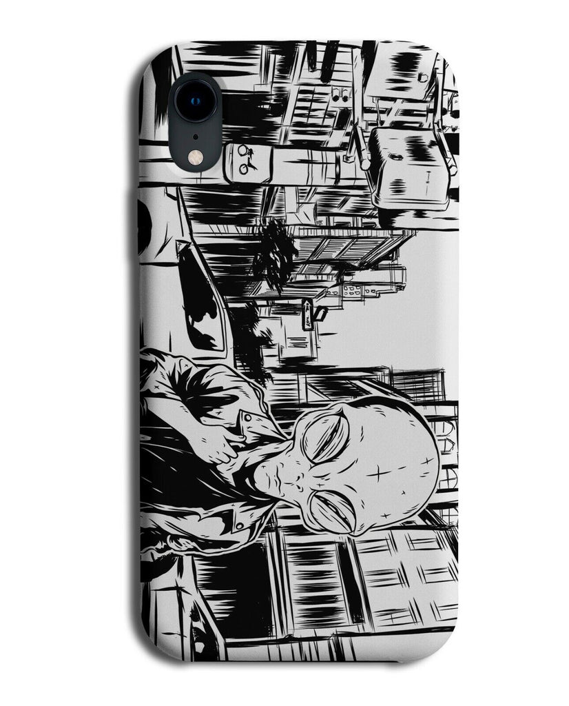 Artistic Alien Art Phone Case Cover Artwork Drawing Manhattan Hipster Retro i913