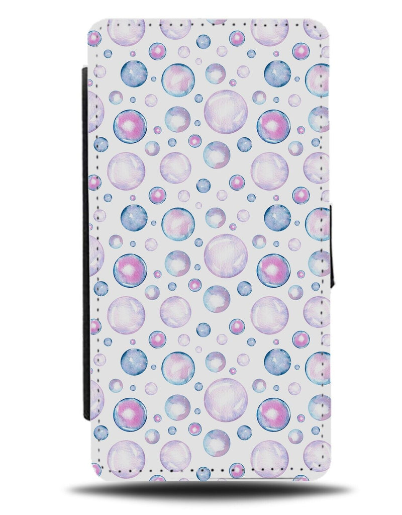 Purple Bubbles Design Flip Wallet Case Bubble Sea H20 Water Ocean Under The CH32