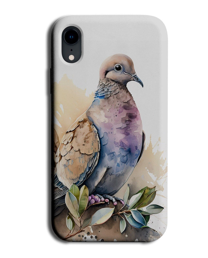 Watercolour Pigeon Picture Phone Case Cover Piegons Pigeons Face Bird Birds BH69