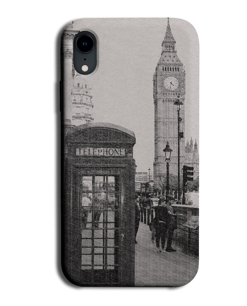 London Scene Landmark Phone Case Cover Big Ben Phone Box Vintage Style Q945