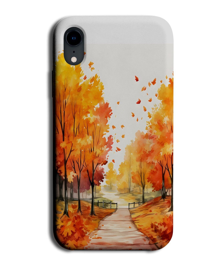 Orange Autumn Leaves Phone Case Cover Nature Fall Falling Leaf Season Field BZ11