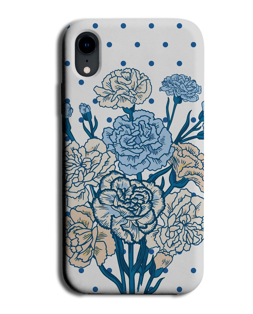 Cartoon Blue Carnation Flowers Phone Case Cover Flower Carnations Baby P520A