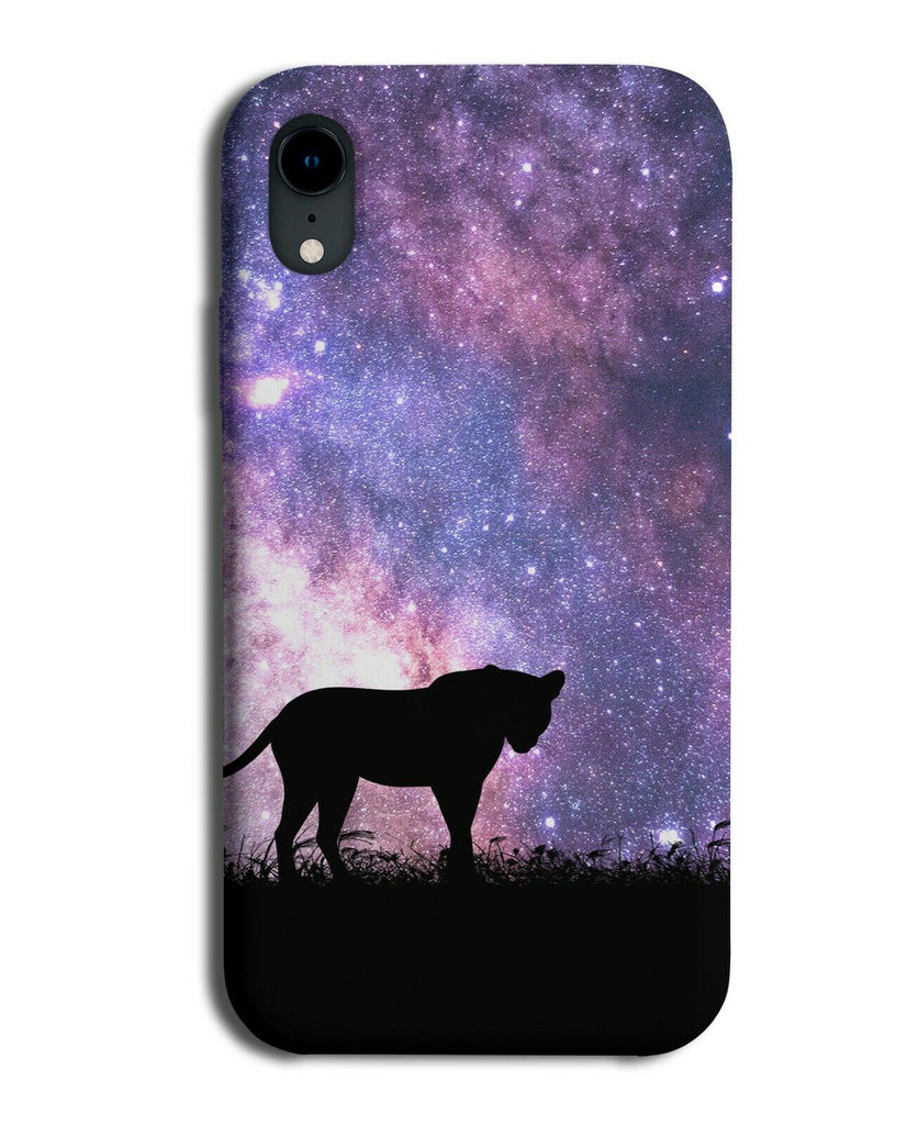 Leopard Silhouette Phone Case Cover Leopards Space Stars Night Sky i182