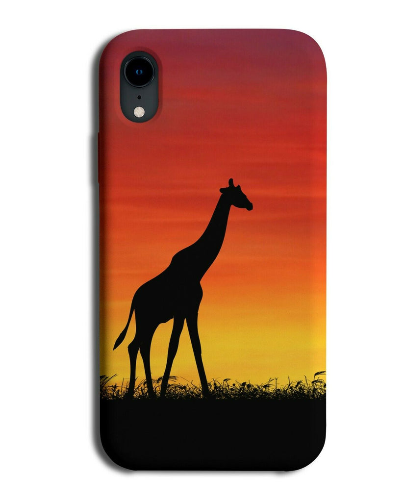 Giraffe Silhouette Phone Case Cover Giraffes Sunset Sunrise Photo i241