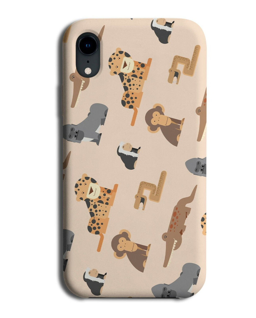 Childrens Cartoon Animals Phone Case Cover Animal Pattern Design Wildlife E646