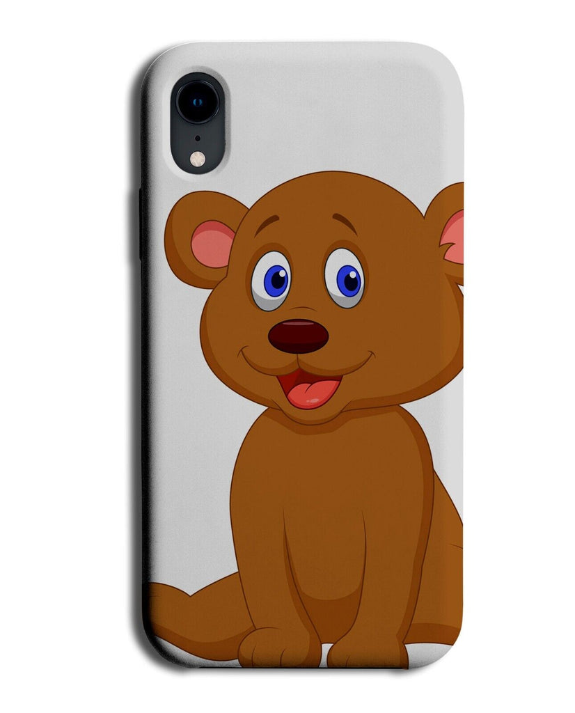 Children's Style Brown Bear Phone Case Cover Bears Face Cartoonish For Kids BI57