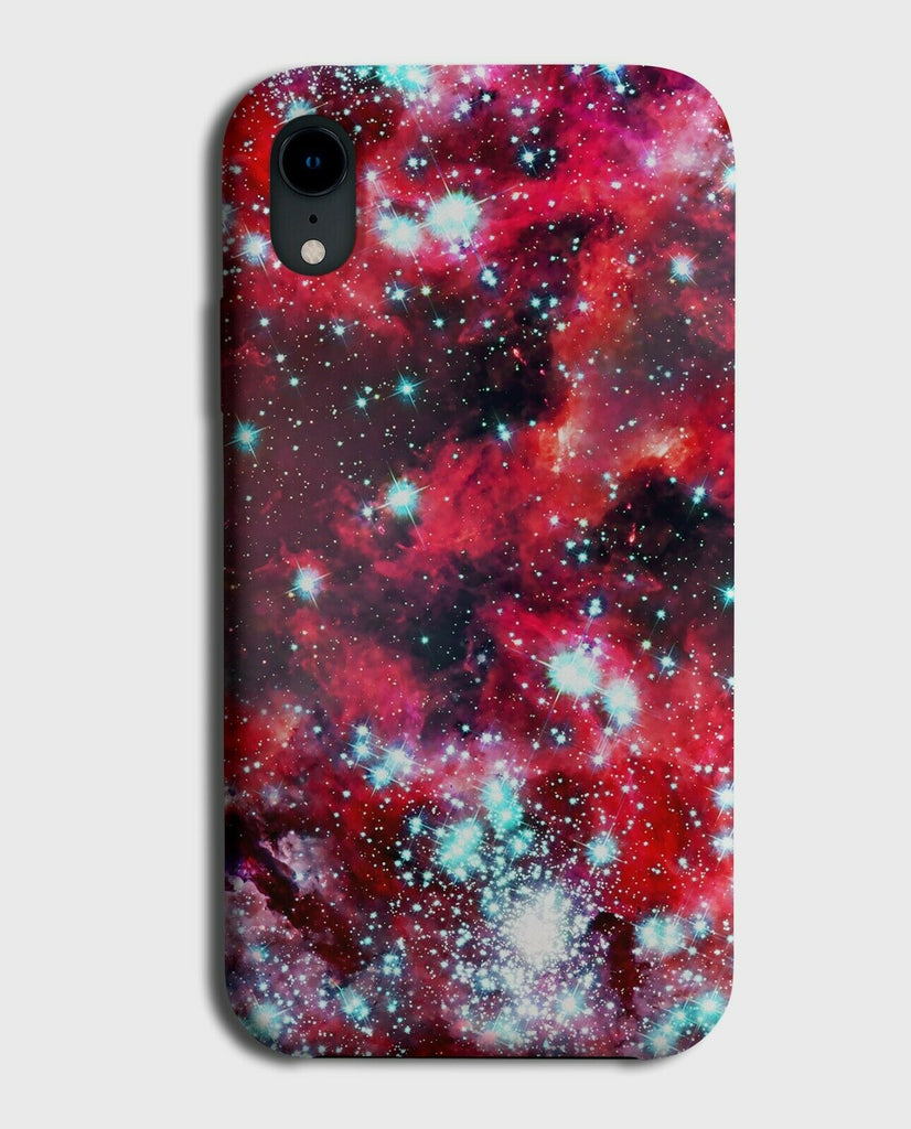Dark Red & Neon Turquoise Green Space Pattern Phone Case Cover G371