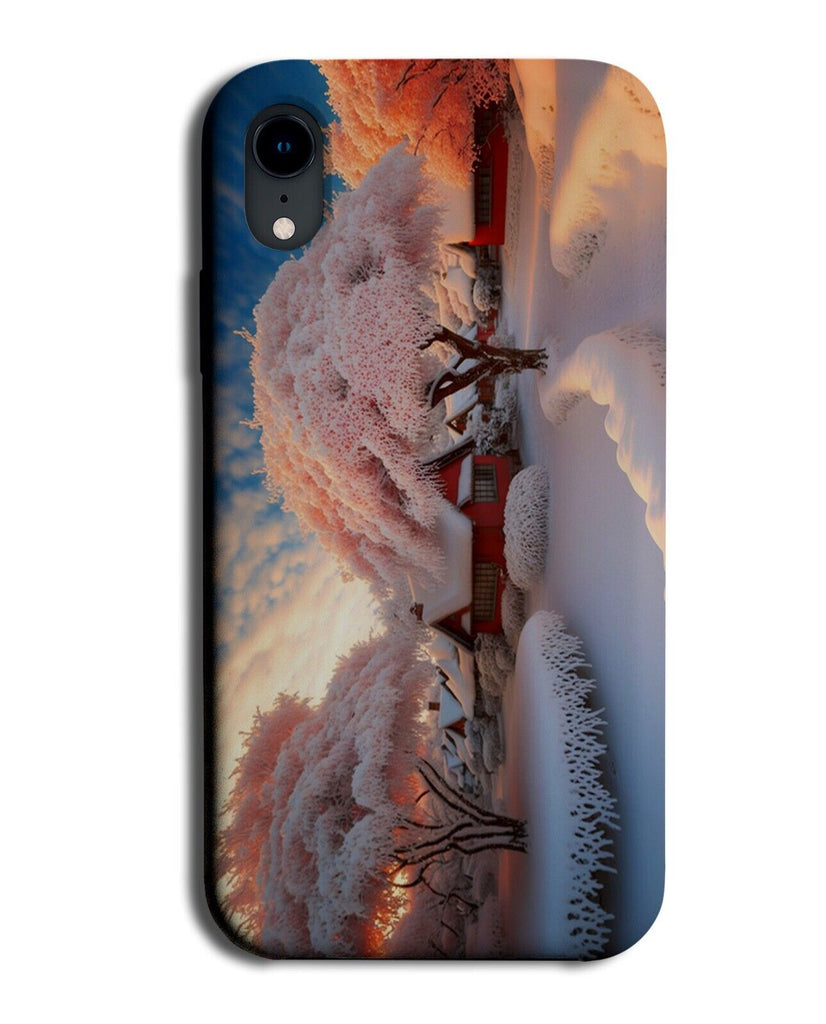 Winter Trees Phone Case Cover Winters Wintery Snowing Snowy Picture Photo BW97