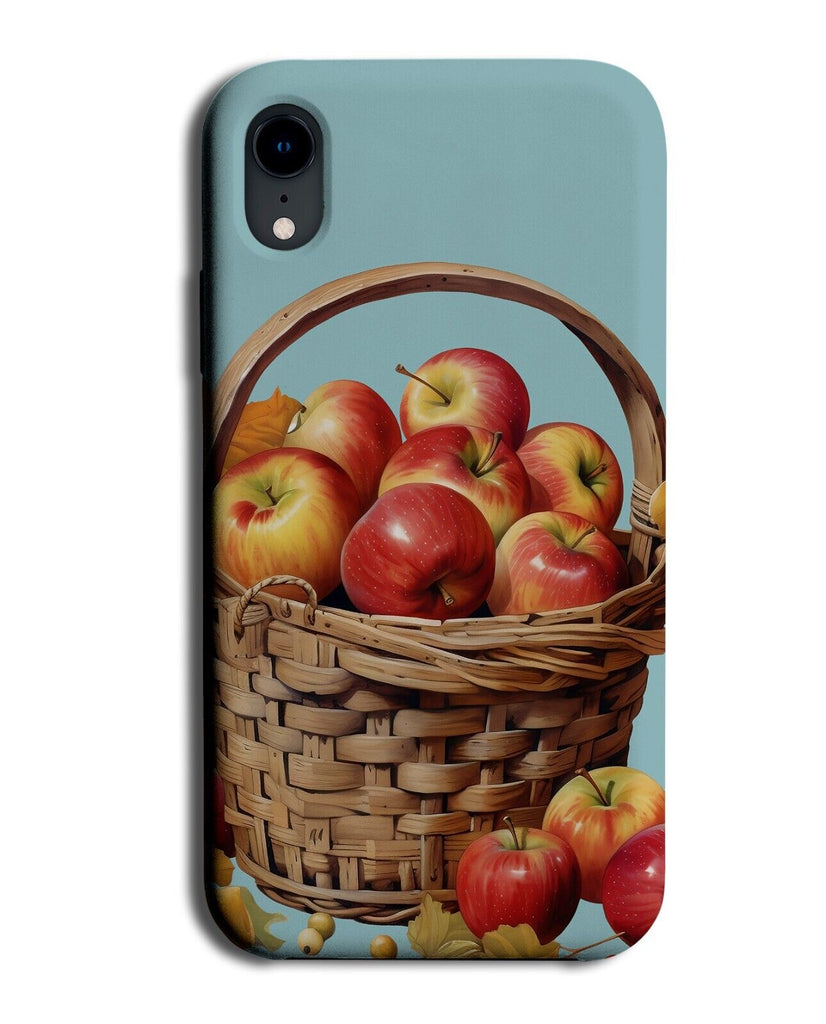 Wicker Basket Of Red Apples Phone Case Cover Apple Fruit Picnic Fruits CY80