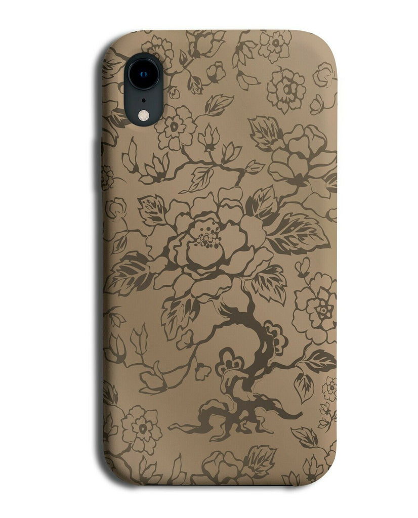 Vintage Floral Sketches Phone Case Cover Sketch Sketched Drawing Flowers K845