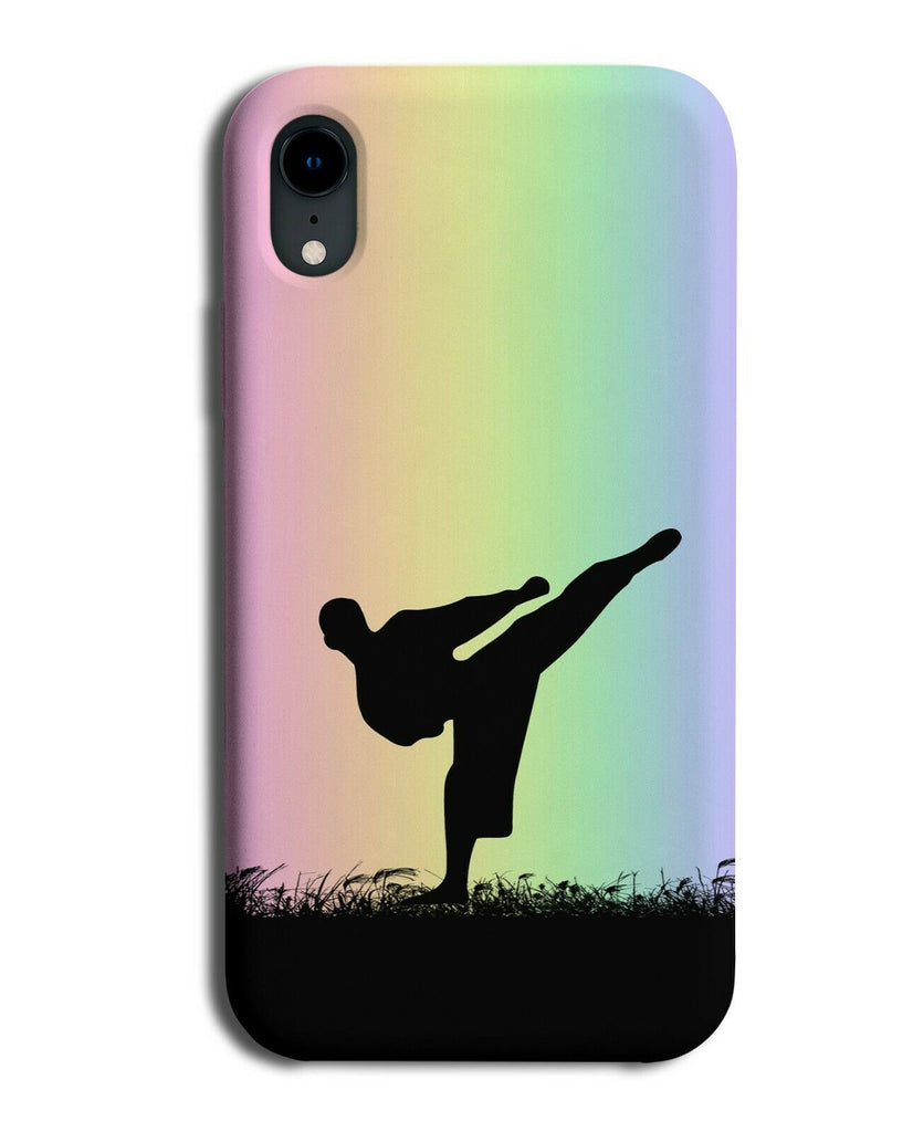 Karate Phone Case Cover Jujutsi Kickboxing Kick Boxing Colourful Rainbow i659