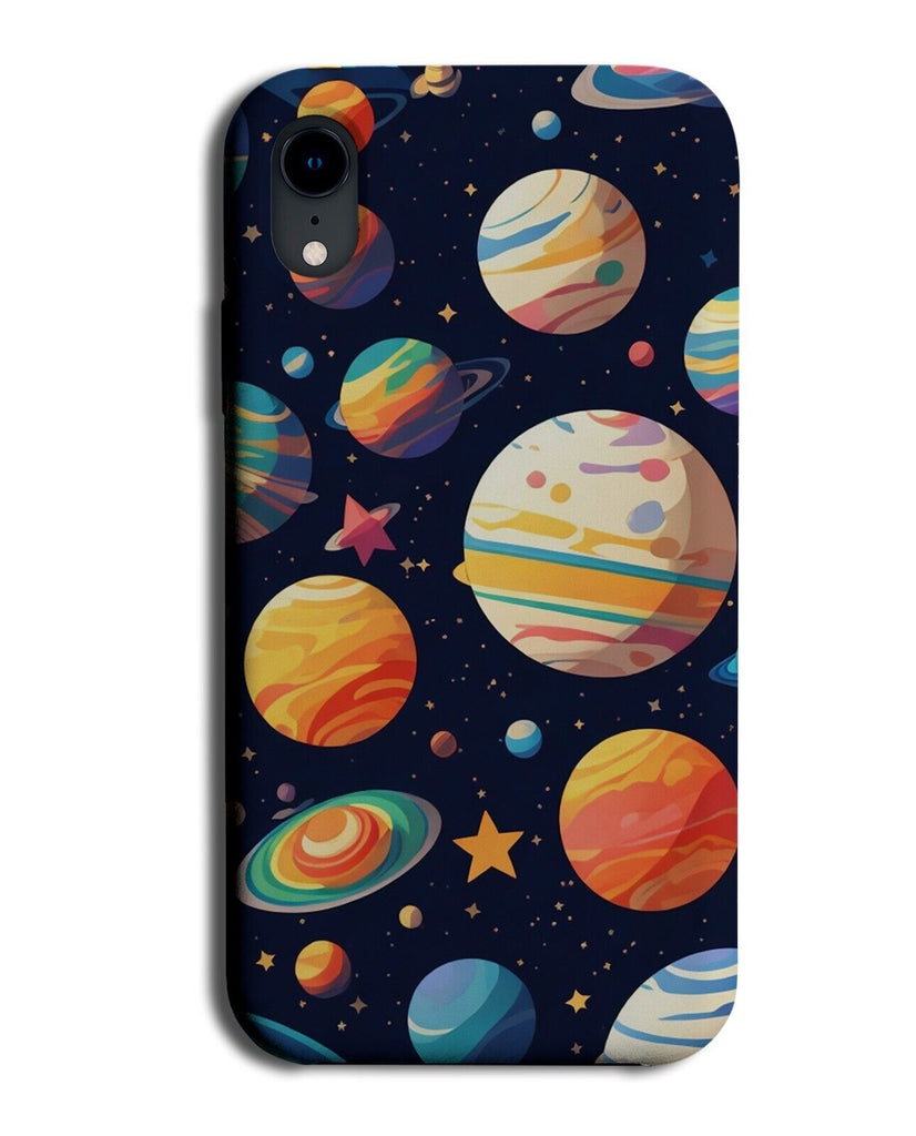 Children's Cartoon Space Style Phone Case Cover Planets Kids Storybook Look BX54