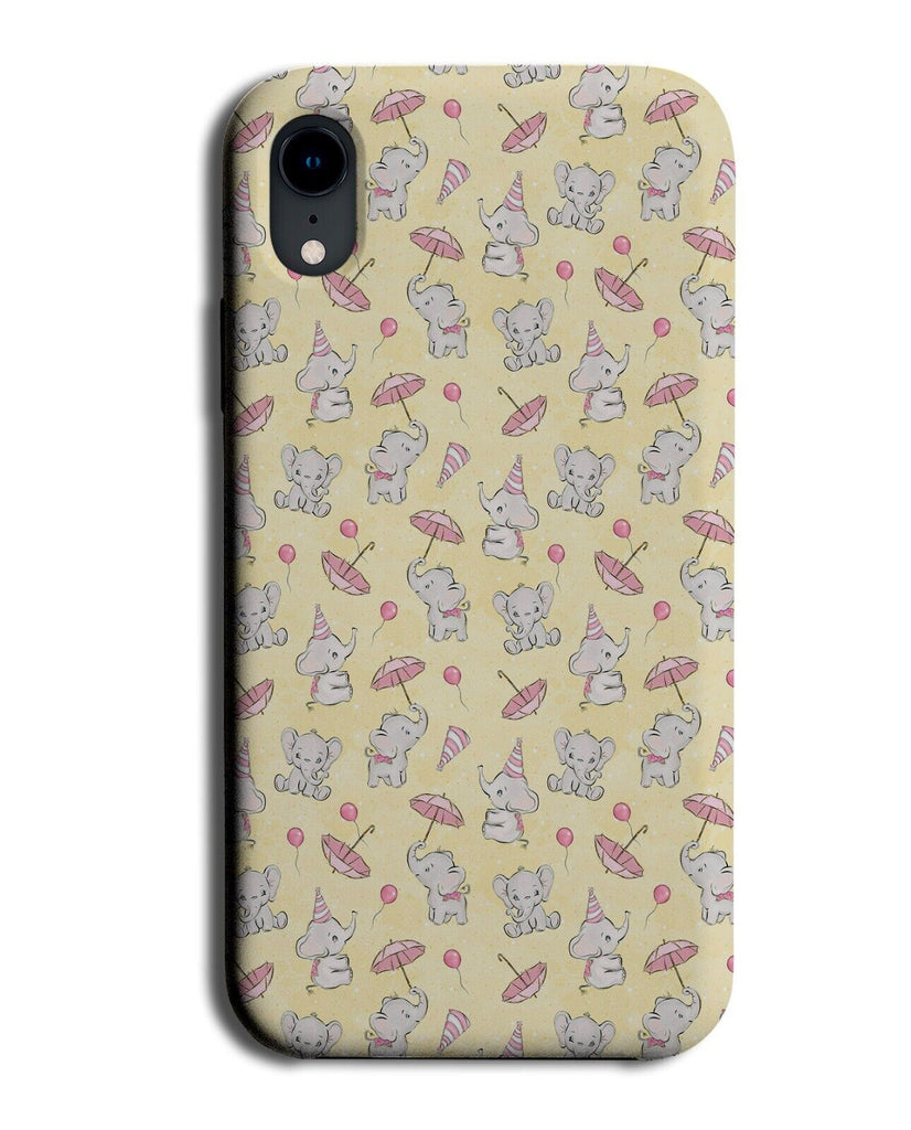 Children's Circus Pattern Phone Case Cover Childs Kids Animals Elephants Q619B