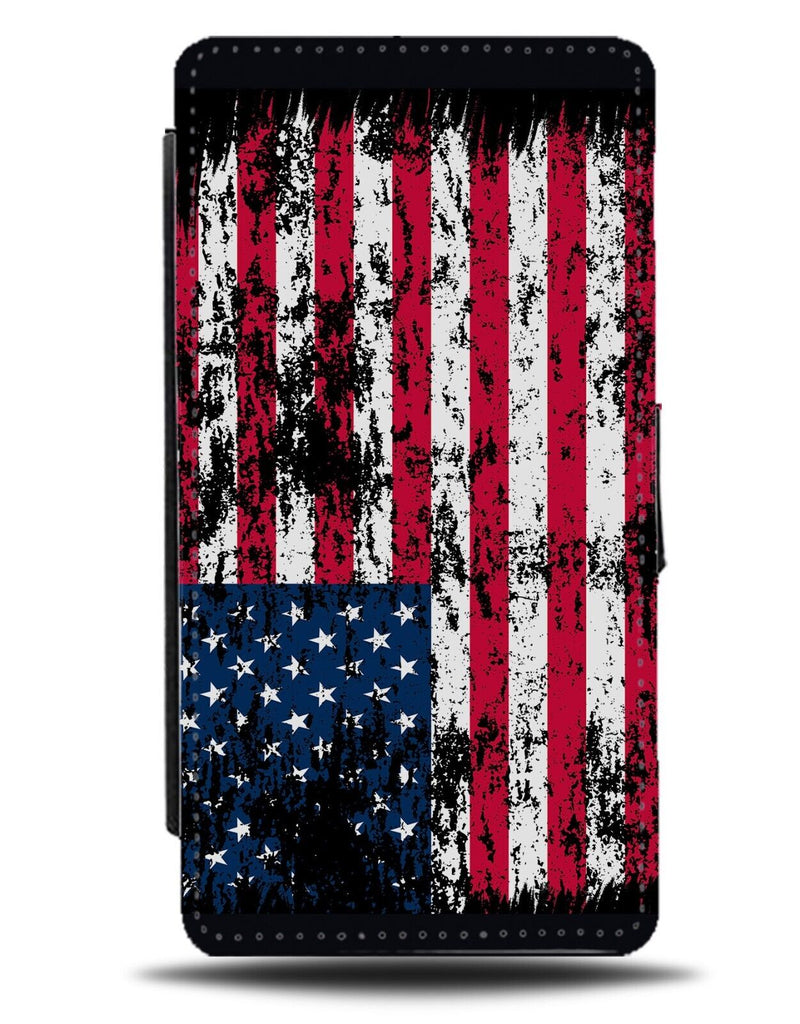 Grunge USA Flag Flip Wallet Case America American Flags Picture Flag US BC16