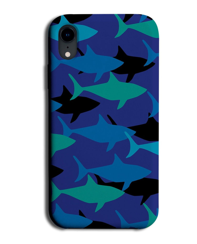 Great White Sharks Phone Case Cover Shark Tiger Shapes Outlines Bull Reef AX16