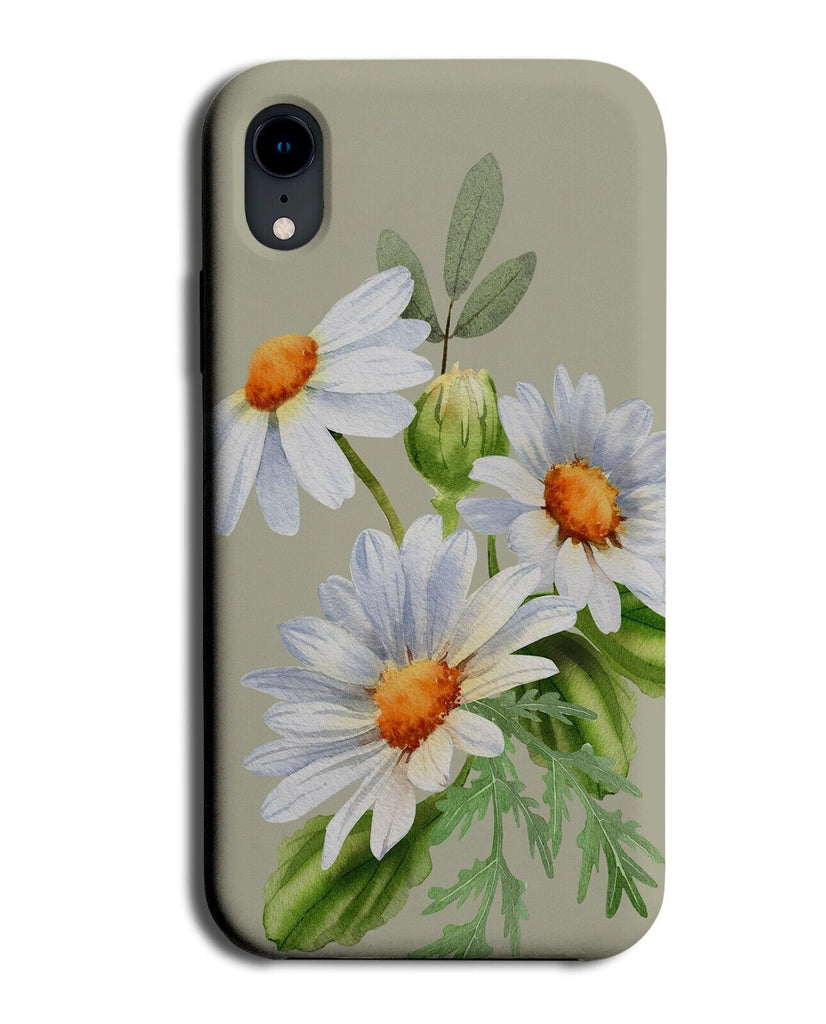 Daisy Watercolor Phone Case Cover Watercolour Daisy's Daisies Chamomile Q908A