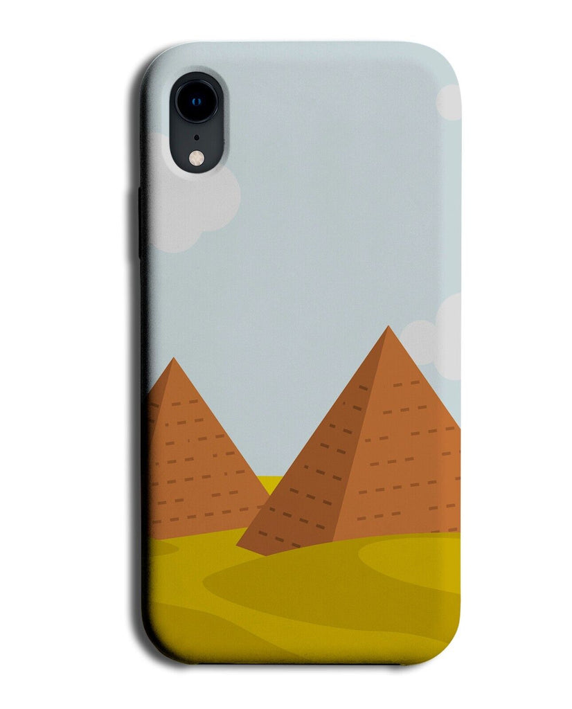Cartoon Egyptian Pyramids Phone Case Cover Pyramid Shapes Egypt Giza Desert AM43