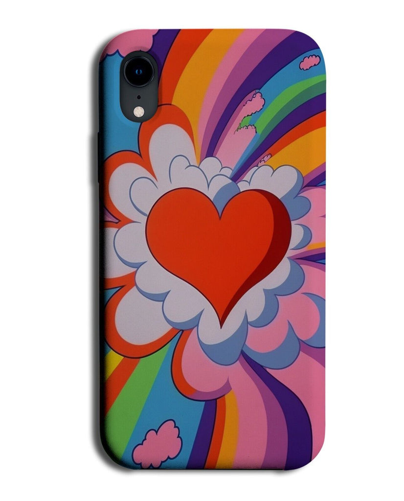 Retro Colourful Love Heart Phone Case Cover Comic Book Valentines Day Style BX85