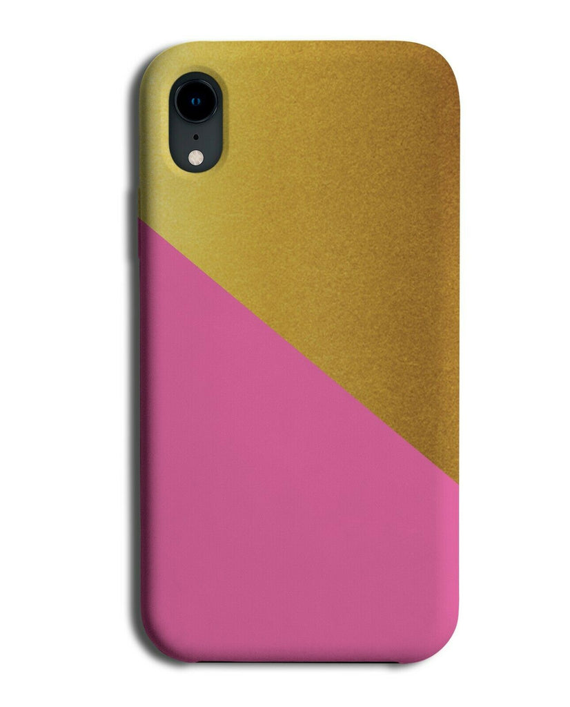 Gold and Hot Pink Phone Case Cover Golden Coloured Stylish Printed Print i443