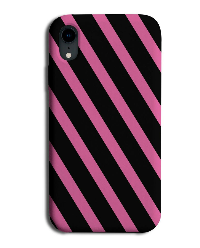 Black and Hot Pink Stripe Pattern Phone Case Cover Stripes Lines & Gothic I903