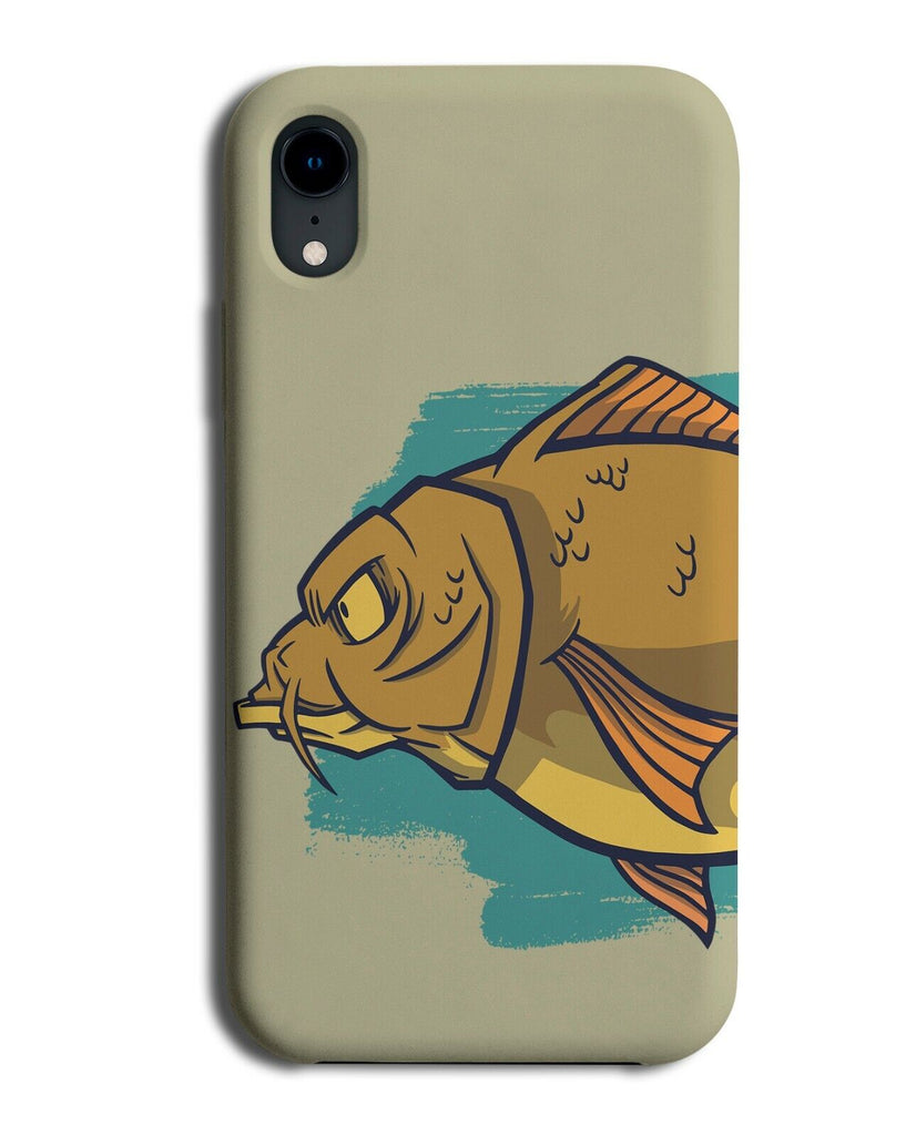 Carp Mounted Fish Cartoon Phone Case Cover Fishing Carps Picture Design J338