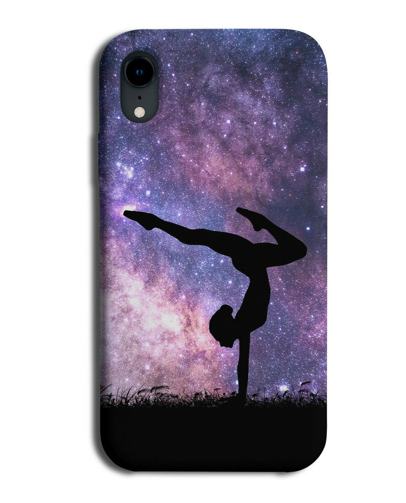 Gymnastics Phone Case Cover Gymnast Gymnasts Girls Womens Space Stars Sky i718