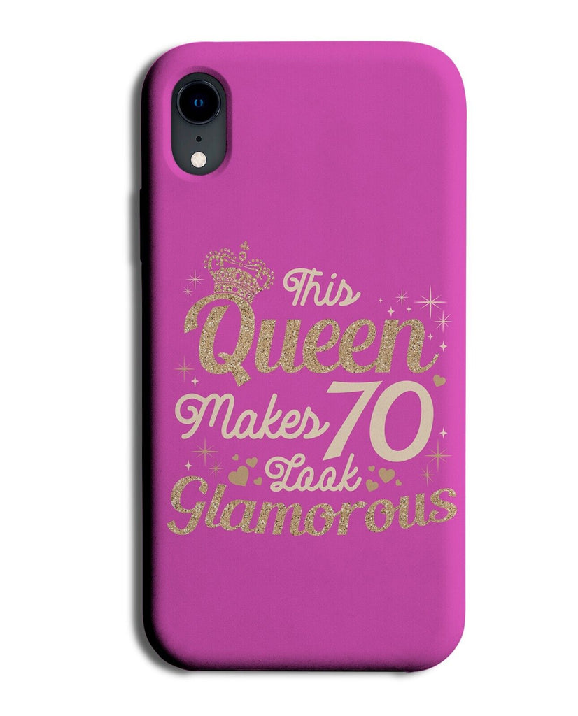 Pink Queens 70th Birthday Phone Case Cover Women's Girls Queen Seventieth P003