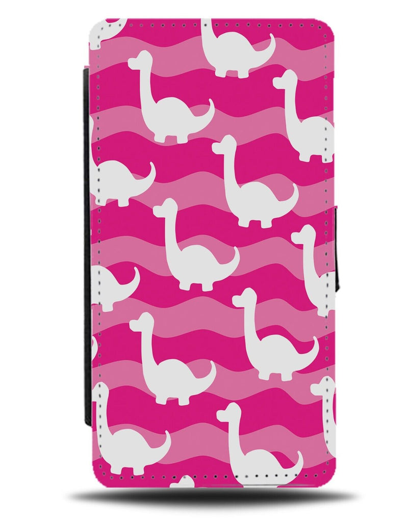 Pink Brachiosaurus Dinosaurs Flip Wallet Case Dinosaur Hot Shapes Shape AJ55