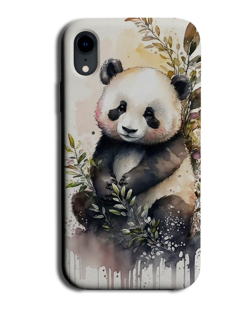 Classic Panda Painting Print Phone Case Cover Watercolour Artwork Beautiful AG77