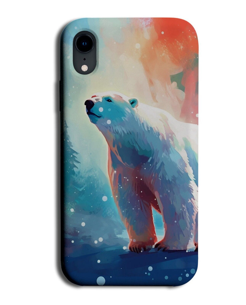 Colourful Polar Bear Phone Case Cover Bears Watercolour Polars Cold Ice CU92