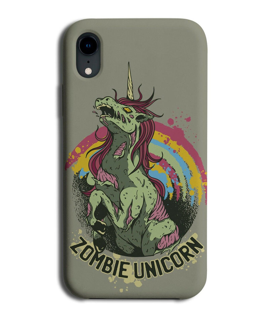 Zombie Unicorn Phone Case Cover Zombies Unicorns Funny Comic Rainbow K435
