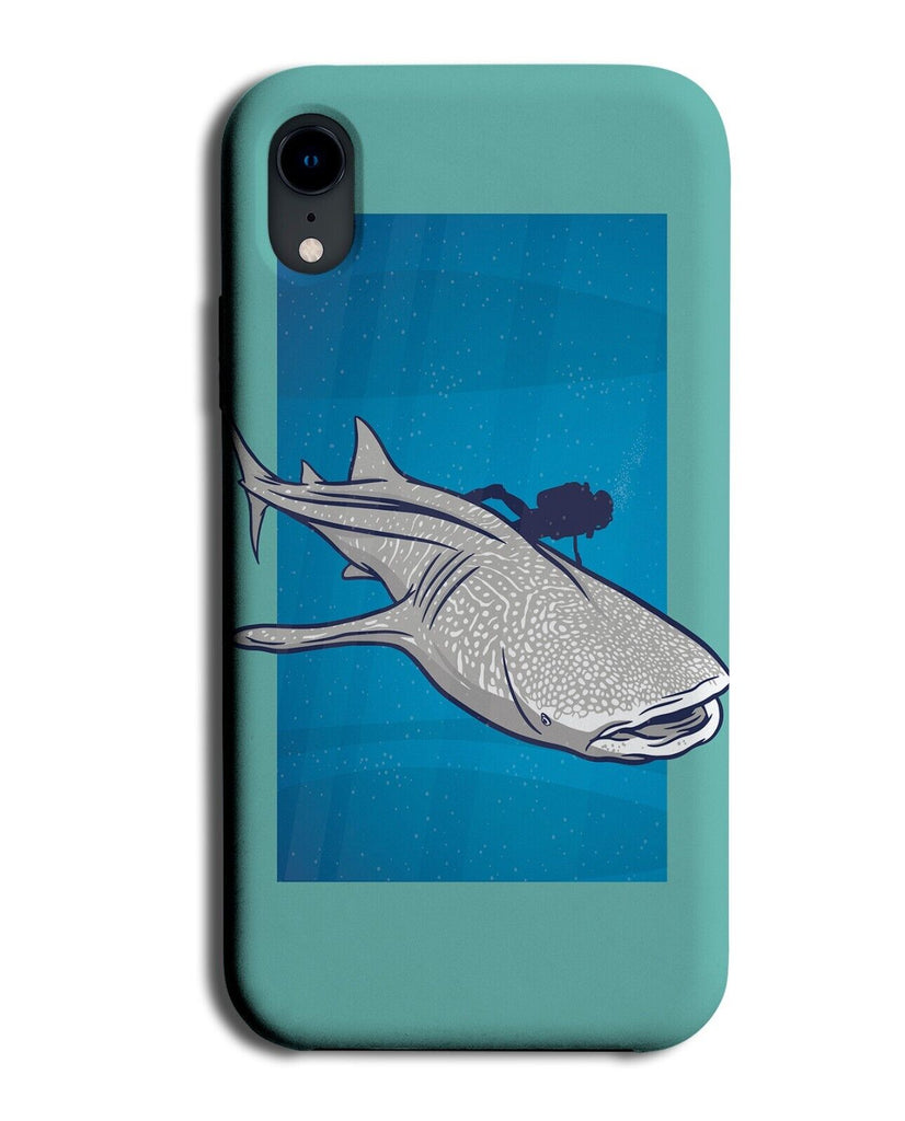Whale Shark Swimming Phone Case Cover Whales Sharks Cartoon Ocean Sea Swa P194