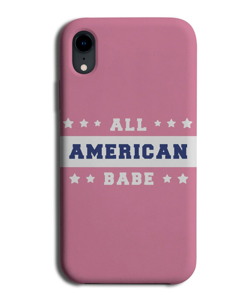 All American Babe Phone Case Cover America USA Pink Girls Girly Womens K370