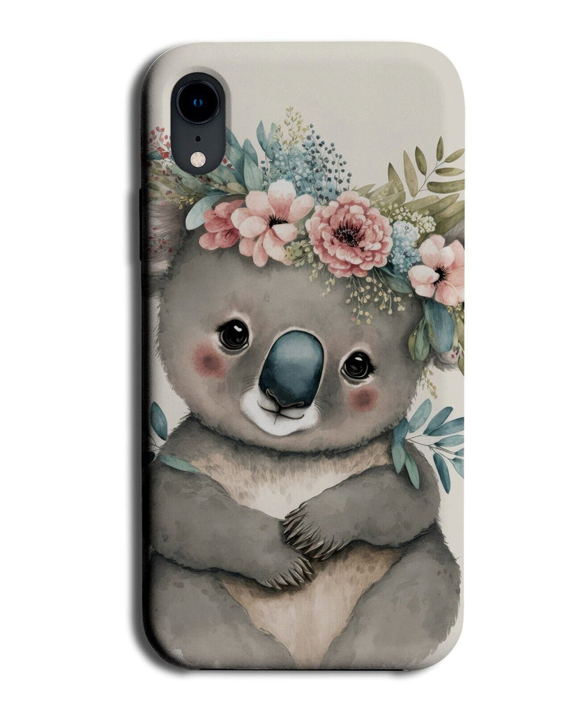 Koala In Flower Crown Phone Case Cover Koalas Koala's Watercolour Painting BJ33
