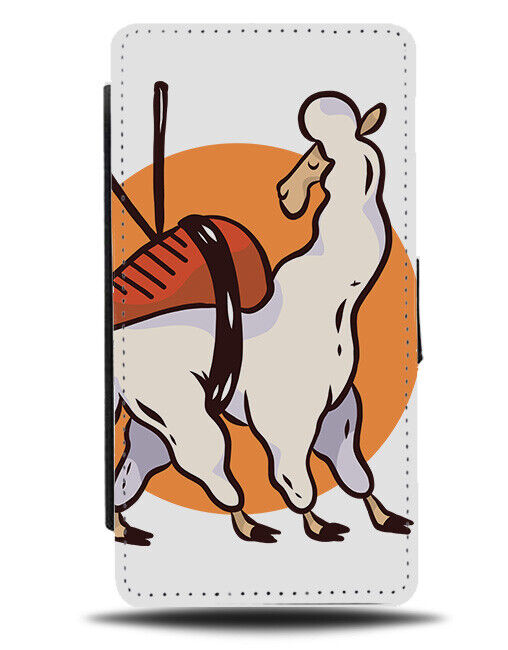 Funny Llama Sushi Flip Wallet Case Llamas Alpaca Alpacas Sushis Present J626