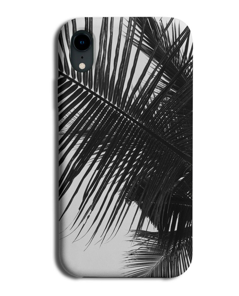 Black and White Palm Tree Leaf Outline Phone Case Cover Shadow Silhouette G875