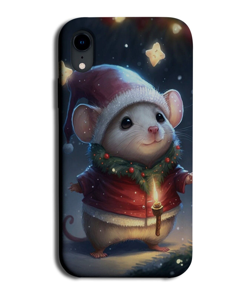 White Mouse Christmas Carolling Phone Case Cover Carol Carols Mice Xmas Hat CV57