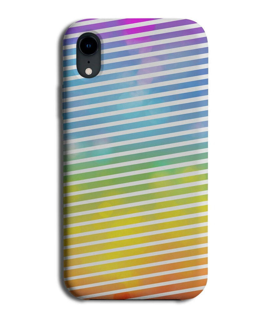 Watercolour Artistic Colourful Stripes Phone Case Cover Striped Pattern K218