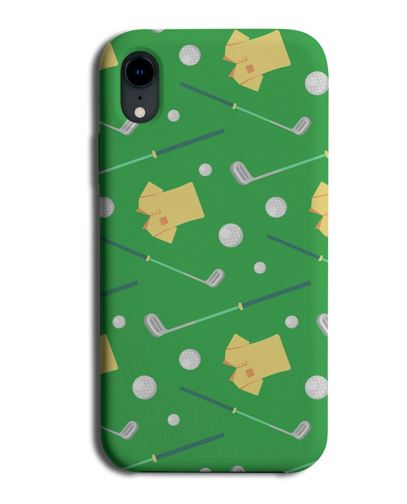 Golf Pattern Phone Case Cover Golfing Items Equipment Accessories Golfer J471